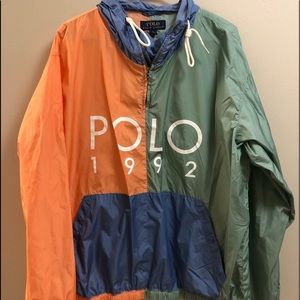 Polo Color Block Windbreaker